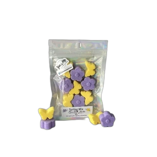 jewelry, food, package, colorful, butterfly-shaped, bath, bombs, holographic transparent PNG cut-out