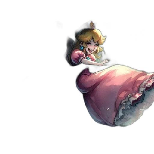 dress, crown, weapon, staff, concept art, pixel art, watercolor, 3d render transparent PNG cut-out
