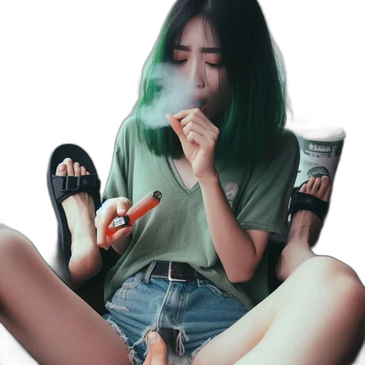 shoes, mask, dragon, creature, vaporwave, photorealistic, cyberpunk, anime transparent PNG cut-out