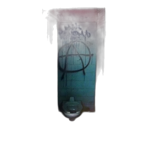 bottle, jewelry, staff, mask, 3d render, dirty, bathroom, stall transparent PNG cut-out