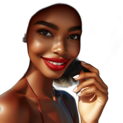 jewelry, face, photorealistic, cartoon, concept art, oil painting, earth tones, african transparent PNG cut-out
