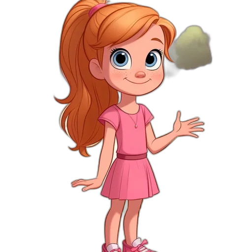 dress, staff, face, jewelry, cartoon, 3d render, concept art, photorealistic transparent PNG cut-out