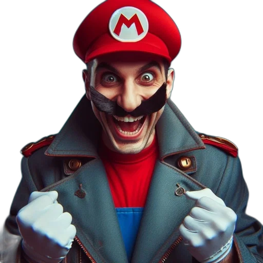 mask, face, jacket, creature, concept art, 3d render, photorealistic, comic book art transparent PNG cut-out