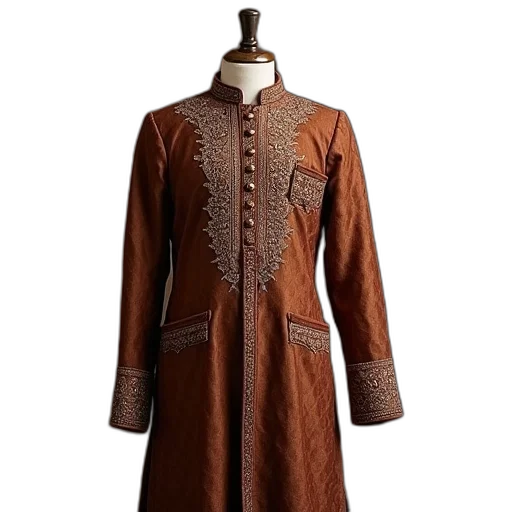 jacket, dress, embroidered, cotton transparent PNG cut-out
