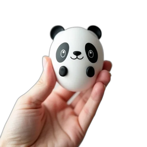 animal, 3d render, photorealistic, concept art, hand, holding, white, stress transparent PNG cut-out