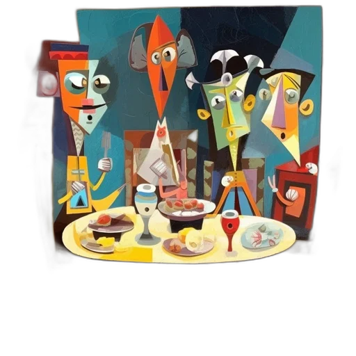 furniture, concept art, 3d render, cartoon, outer space, city street, underwater, earth tones transparent PNG cut-out