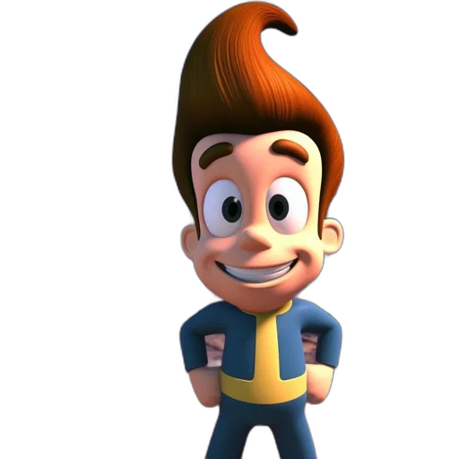 hair, staff, jacket, face, 3d render, cartoon, concept art, photorealistic transparent PNG cut-out