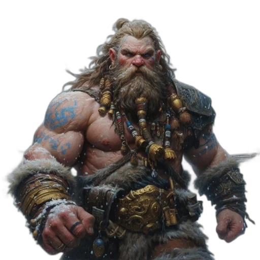 sword, weapon, fantasy art, concept art, comic book art, photorealistic, bearded, man transparent PNG cut-out