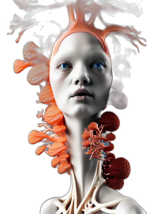 jewelry, hair, robot, mask transparent PNG cut-out