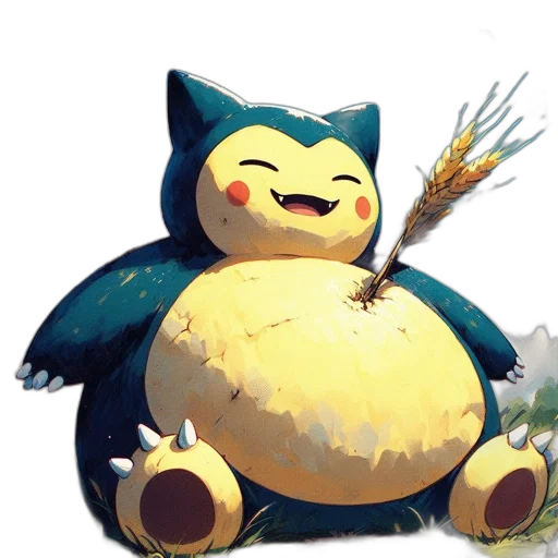 creature, food, animal, staff, concept art, pixel art, fantasy art, watercolor transparent PNG cut-out