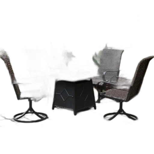 furniture, staff, umbrella, mask, 3d render, concept art, photorealistic, fog transparent PNG cut-out