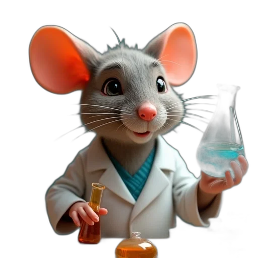 animal, concept art, 3d render, funny transparent PNG cut-out