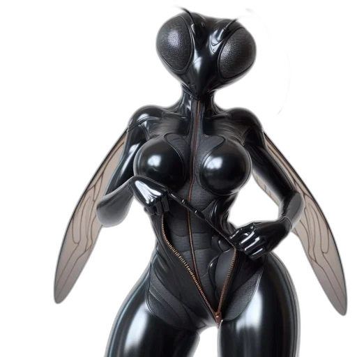 robot, jewelry, creature, 3d render, concept art, fantasy art, photorealistic, dark transparent PNG cut-out