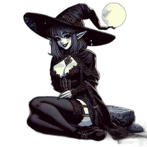 hat, staff, dress, mask transparent PNG cut-out
