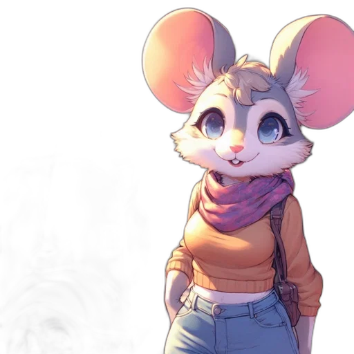 jacket, animal, staff, creature, concept art, watercolor, 3d render, cartoon transparent PNG cut-out
