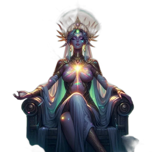 crown, staff, jewelry, concept art, fantasy art, pixel art, cyberpunk, dark transparent PNG cut-out