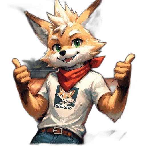 staff, jacket, animal, pixel art, concept art, cartoon, 3d render, anthropomorphic transparent PNG cut-out