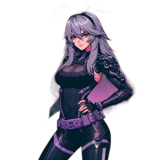 jacket, weapon, concept art, pixel art, fantasy art, cyberpunk, dark, monochrome transparent PNG cut-out