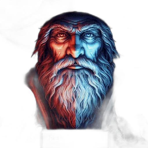 face, mask, creature, fantasy art, concept art, watercolor, photorealistic, blue transparent PNG cut-out