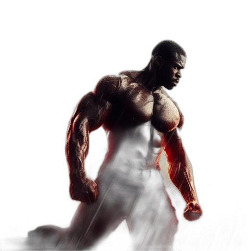 robot, weapon, concept art, photorealistic, 3d render, comic book art, muscular, man transparent PNG cut-out