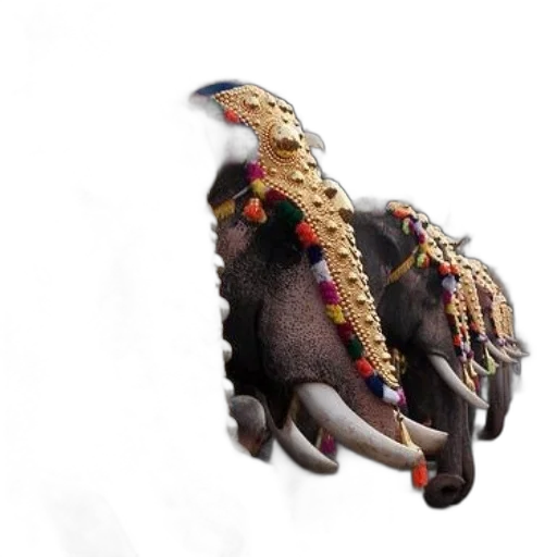 jewelry, animal, crown, staff, 3d render, concept art, photorealistic, fantasy art transparent PNG cut-out