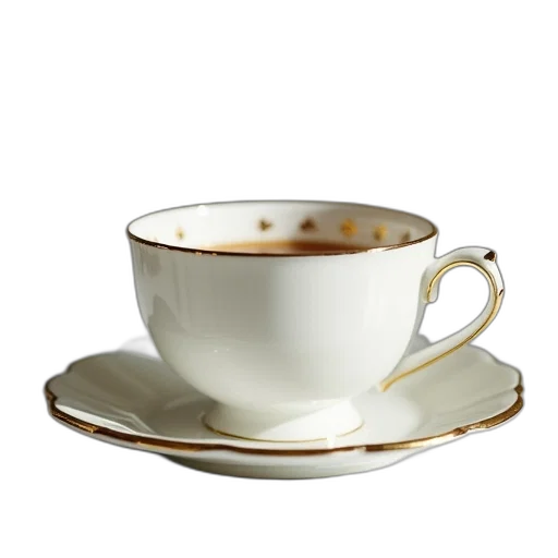 crown, food, jewelry, 3d render, photorealistic, porcelain, tea, cup transparent PNG cut-out