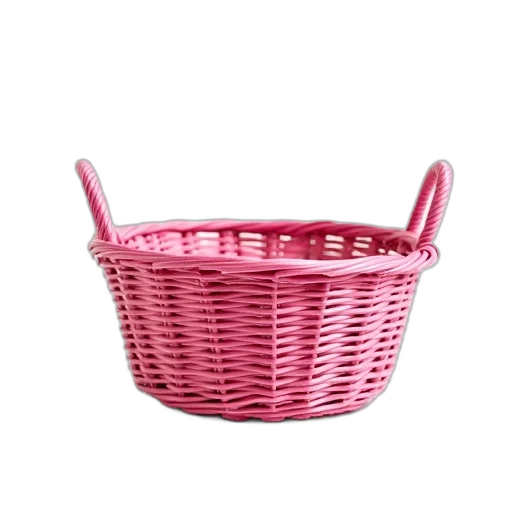 hat, furniture, crown, food, 3d render, photorealistic, pink, wicker transparent PNG cut-out