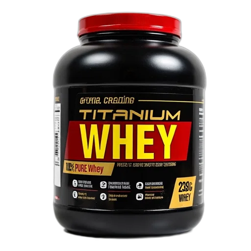 close-up, image, container, titanium, whey, protein, powder, black transparent PNG cut-out