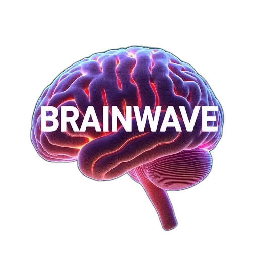 crown, vaporwave, second, image, close-up, brain, colorful, wavy transparent PNG cut-out