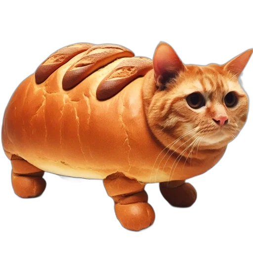 animal, creature, food, dragon, 3d render, photorealistic, concept art, orange-furred transparent PNG cut-out