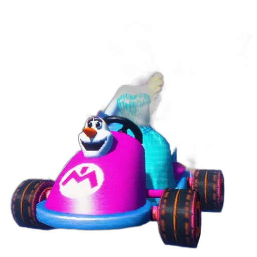 car, robot, animal, creature, vaporwave, 3d render, concept art, photorealistic transparent PNG cut-out