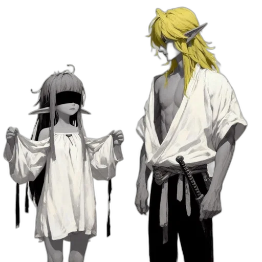 sword, mask, staff, concept art, pixel art, anime, fantasy art, underwater transparent PNG cut-out
