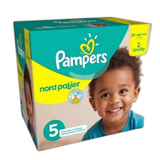 box, pampers, diapers, child, face, front, smiling, appears transparent PNG cut-out