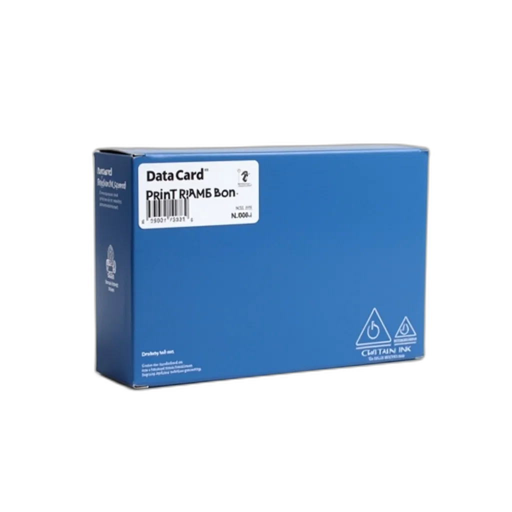 blue, box, white, label, containing, text, data, card transparent PNG cut-out