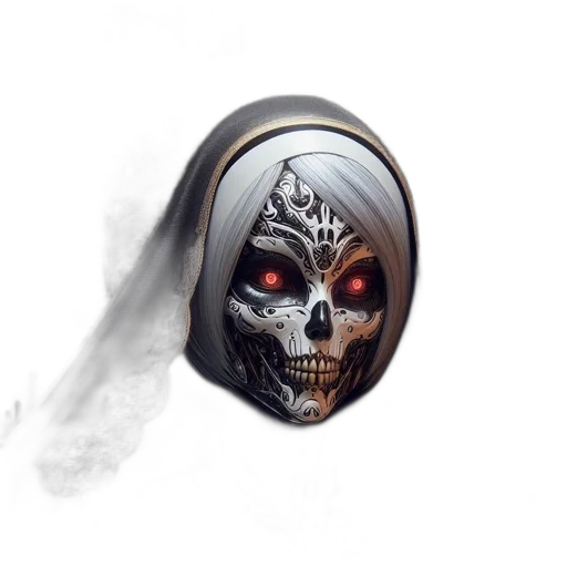 jewelry, mask, crown, photorealistic, concept art, fantasy art, 3d render, figure transparent PNG cut-out