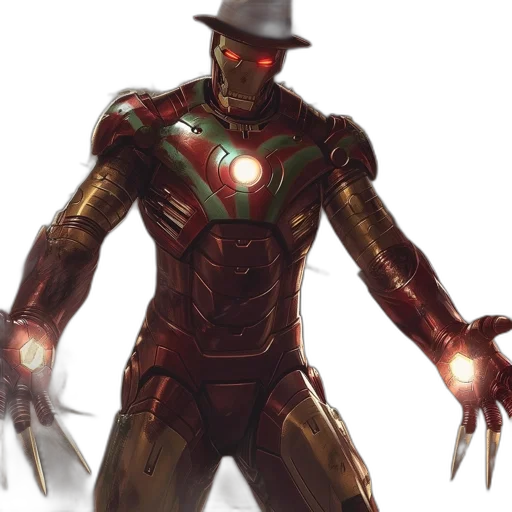 robot, concept art, comic book art, 3d render, cyberpunk, iron, man, suit transparent PNG cut-out
