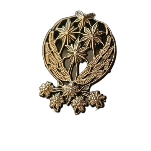 jewelry, crown, staff, flower transparent PNG cut-out
