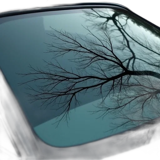 tree, car, hair, crown, photorealistic, 3d render, close-up, view transparent PNG cut-out