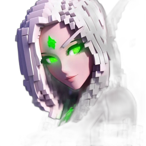 mask, face, robot, creature, pixel art, fantasy art, concept art, 3d render transparent PNG cut-out