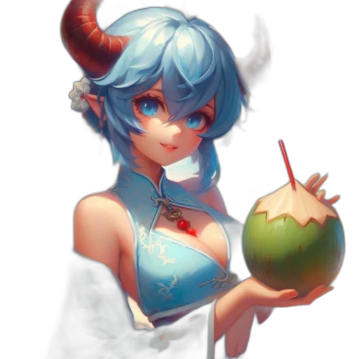staff, food, weapon, fantasy art, pixel art, concept art, anime, blue transparent PNG cut-out