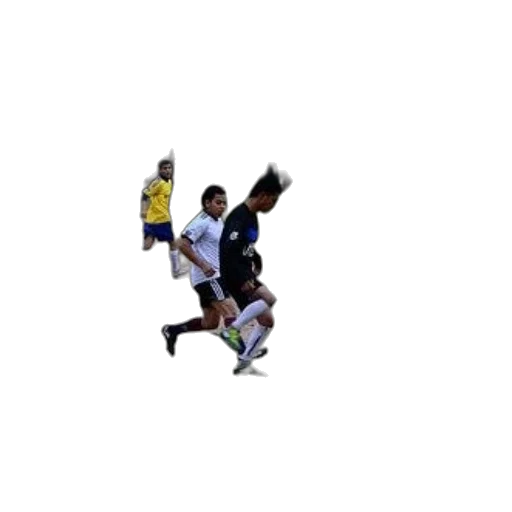 pixel art, group, young, men, play, soccer, dirt, field transparent PNG cut-out