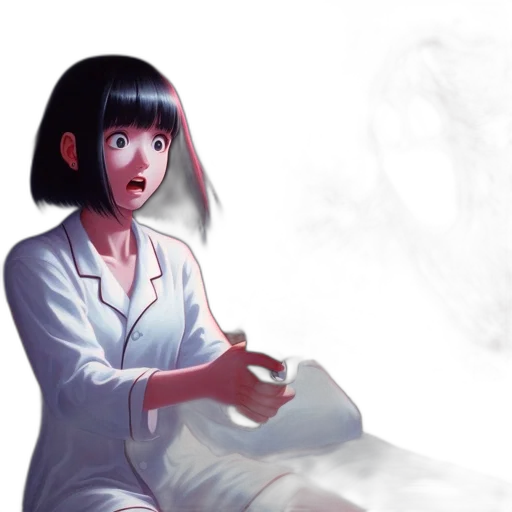 robot, face, dress, creature, concept art, comic book art, photorealistic, anime transparent PNG cut-out