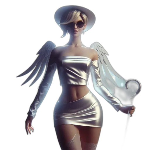 dress, staff, concept art, fantasy art transparent PNG cut-out