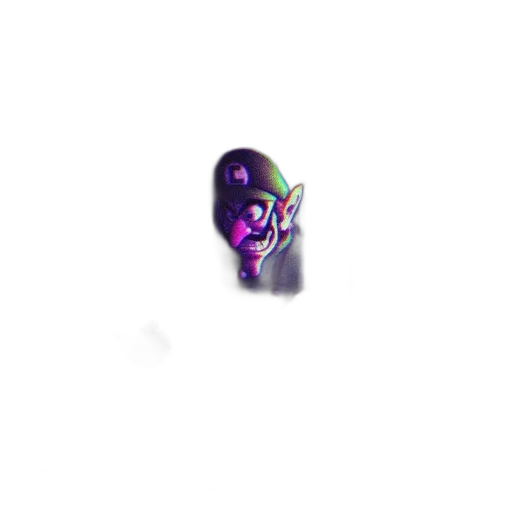 face, mask, robot, creature, pixel art, vaporwave, 3d render, concept art transparent PNG cut-out