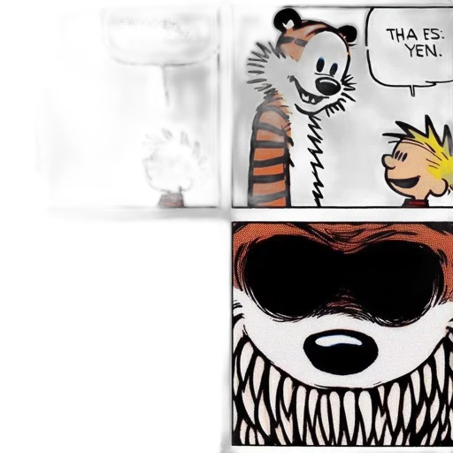 mask, comic book art, concept art, cartoon, monochrome, four-panel, comic, strip transparent PNG cut-out