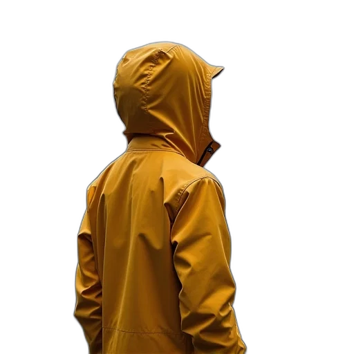 jacket, umbrella, staff, dress, 3d render, concept art, photorealistic, cyberpunk transparent PNG cut-out