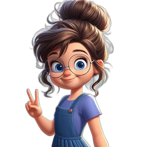 staff, dress, face, cartoon, concept art, photorealistic, 3d render, blue transparent PNG cut-out