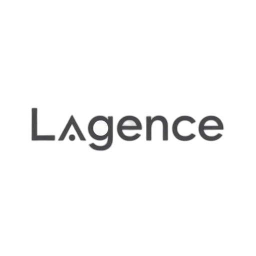 white, background, word, lagence, stylized, font, text, centered transparent PNG cut-out