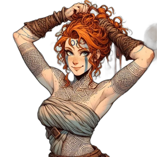 dress, staff, crown, fantasy art, concept art, comic book art, pixel art, earth tones transparent PNG cut-out