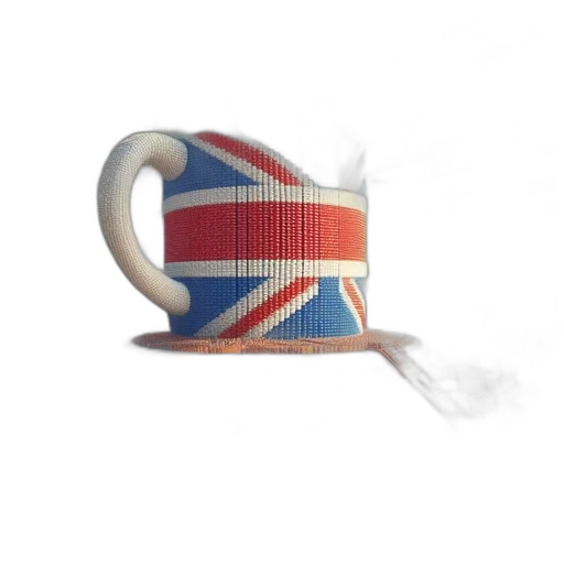 hat, 3d render, enormous, warehouse, houses, unique, mug-shaped, british transparent PNG cut-out
